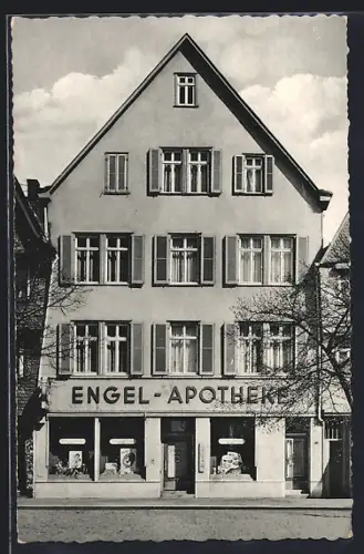 AK Friedberg /Hessen, Engel-Apotheke, Inh. Karl Ries, Kaiserstrasse 48