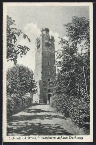AK Eschwege, Bismarckturm auf dem Leuchtberg
