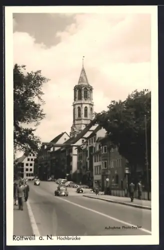 AK Rottweil a. N., Hochbrücke & Kirche