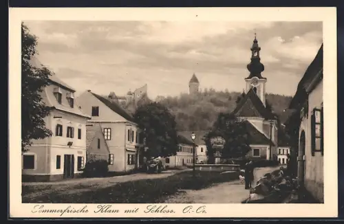 AK Klam, Ortsansicht mit Schloss