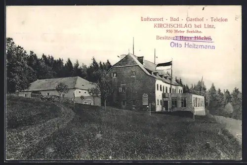 AK Kirchschlag bei Linz, Gasthof Kirchschlag von Otto Heitzmann