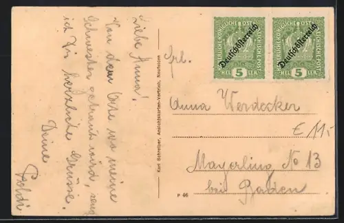 AK Kleinzell im Mühlkreis, Totalansicht mit Kirche, Schloss Gneisenau