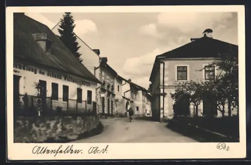 AK Altenfelden, Handlung des Johann Walfmayr mit Strassenpartie