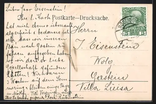 AK Vorderbrühl, Hotel Hajek mit Strassenpartie