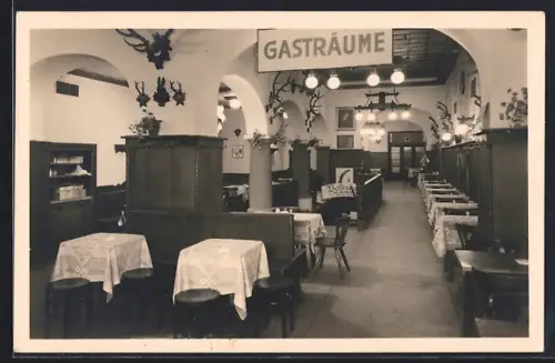 AK Wien, Speisesaal im Restaurant St. Hubertus