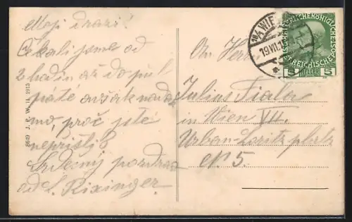 AK Wien, Neuwaldegg, Teilansicht mit Strassenpartie