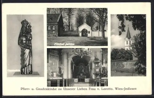 AK Wien-Jedlesee, Pfarr- u. Gnadenkirche zu Unserer Lieben Frau v. Loretto