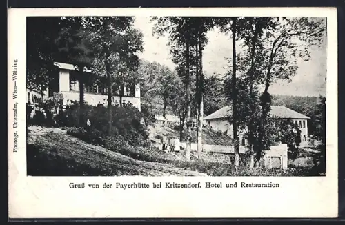 AK Kritzendorf, Hotel und Restaurant Payerhütte