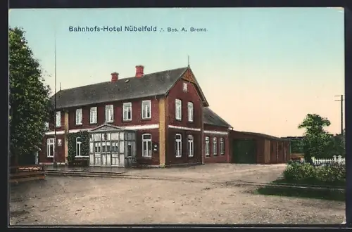 AK Nübelfeld, Bahnhofs-Hotel, Bes. A. Brems