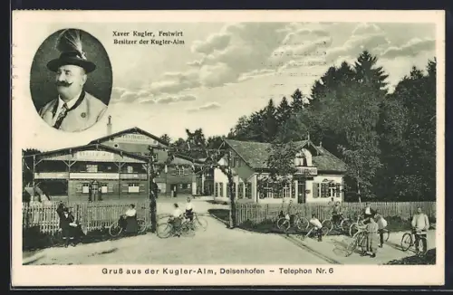 AK Deisenhofen / Oberhaching, Restauration Kugler-Alm, Bes. Xaver Kugler