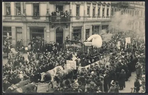 AK Dresden, Karneval 1912, Festzug, Alchimisten-Küche