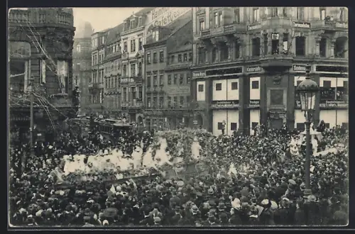 AK Dresden, Karneval, Festzug