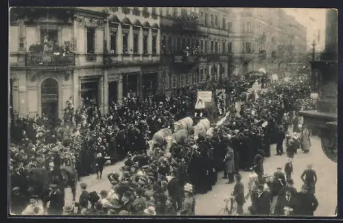 AK Dresden, Karneval 1912, Festzug, Kongo-Gruppe