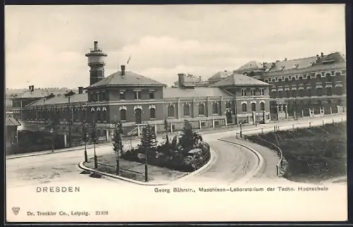 AK Dresden, Maschinen-Laboratorium der Techn. Hochschule, George-Bähr-Strasse