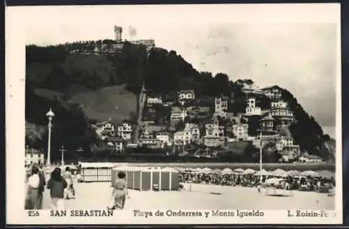 AK San Sebastian, Playa de Ondarreta y Monte Igueldo