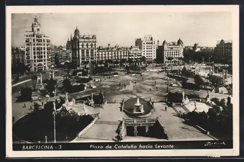 AK Barcelona, Plaza de Cataluna hacia Levante