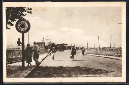 AK Irún, Puente Internacional, Entrada por la parte francesca