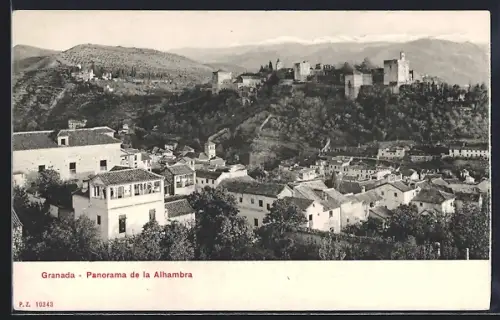 AK Granada, Panorama de la Alhambra