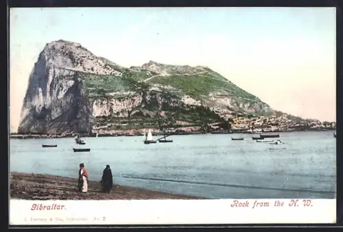AK Gibraltar, Rock from the N. W.