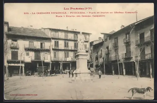 AK Puigcerda, Plaza y Estatua del General Cabrinetti