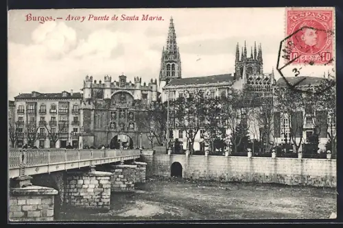 AK Burgos, Arco y Puente de Santa Maria