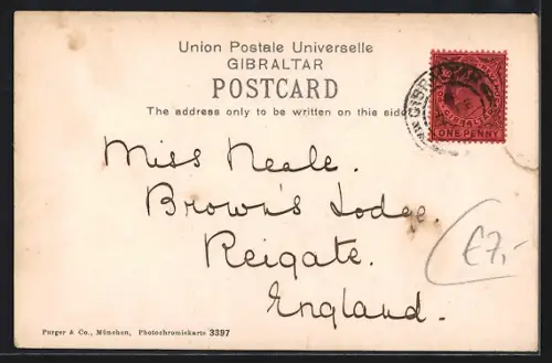 AK Gibraltar, The Town from the South