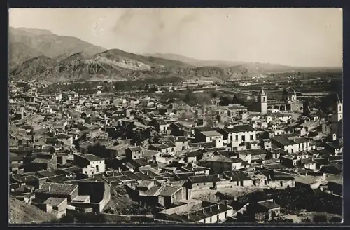 AK Lorca, Ortsansicht mit Bergpanorama