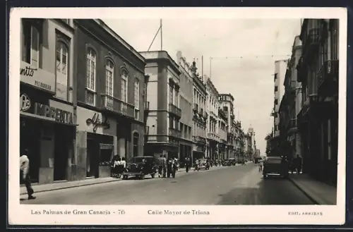 AK Las Palmas de Gran Canaria, Calle Mayor de Triana