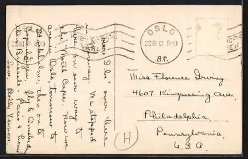 AK Djupvasshytta, Ortsansicht mit Bergpanorama