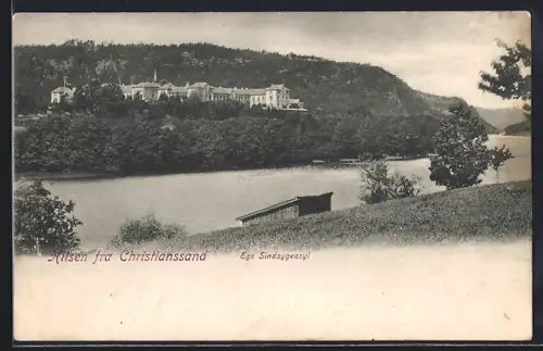 AK Christianssand, Ortsansicht mit Uferpartie