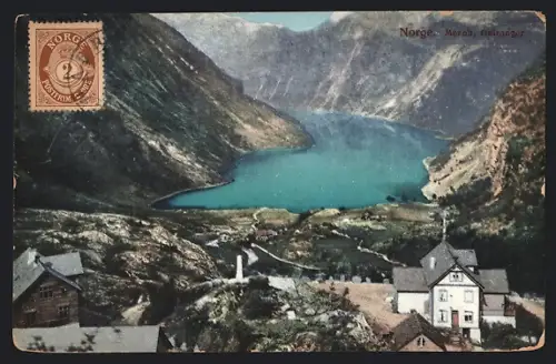 AK Geiranger, the fjord and the village of Merok