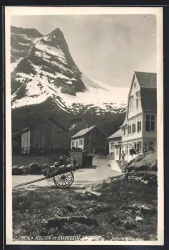 AK Haugen /Söndmör, Ortspartie mit Berg Kviteggen