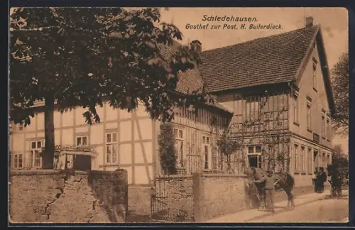 AK Schledehausen / Bissendorf, Gasthof zur Post, Bes. H. Bullerdieck