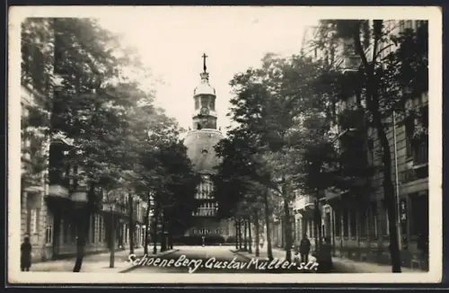 AK Schöneberg, Blick in die Gustav Müller Str.