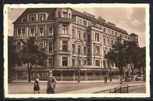 AK Berlin-Schöneberg, Hahnen`s Konditorei und Restaurant Chantecler-Bar, Nollendorfplatz 1