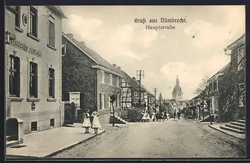 AK Nümbrecht, Postamt in der Hauptstrasse