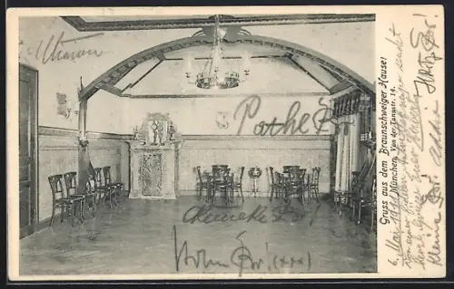 AK München, Gasthaus Braunschweiger Haus, Von der Tannstrasse 14