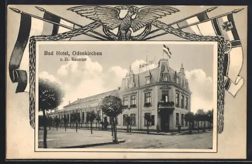 AK Odenkirchen, Bad Hotel z. Zt. Kaserne