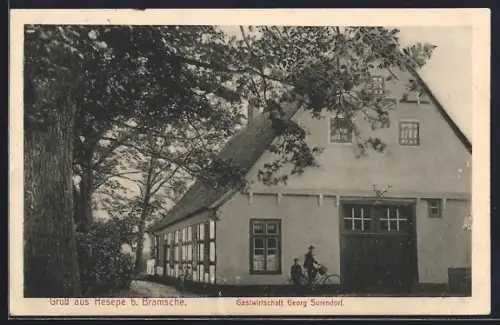 AK Hesepe b. Bramsche, Gasthaus Georg Surendorf
