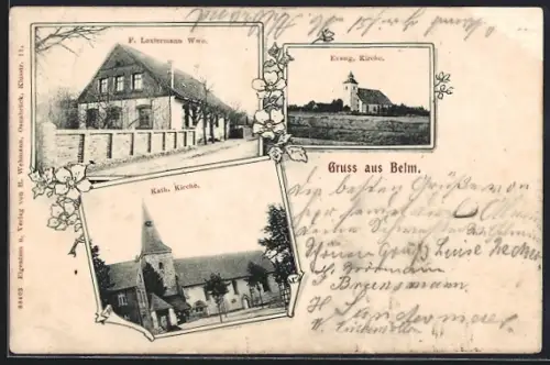 AK Belm, Evang. Kirche, Kath. Kirche