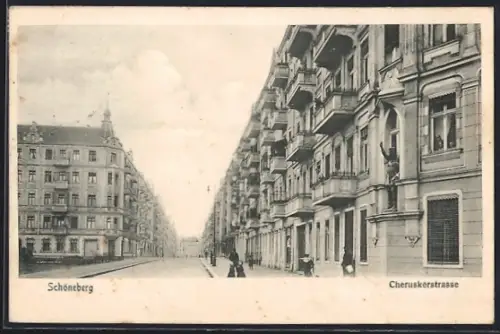 AK Schöneberg, Partie in der Cheruskerstrasse
