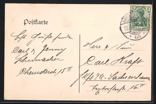 AK Schöneberg, Partie in der Cheruskerstrasse