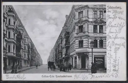 AK Berlin-Schöneberg, Gothen- Ecke Rossbachstrasse
