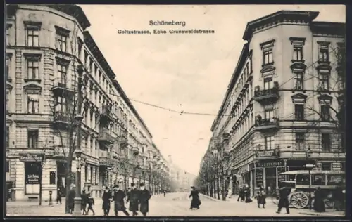 AK Schöneberg, Gross-Destillation in der Goltzstrasse Ecke Grunewaldstrasse