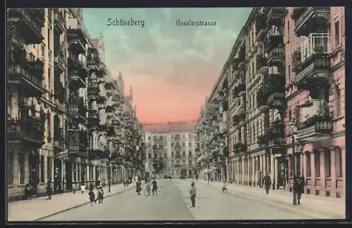 AK Schöneberg, Blick in die Gesslerstrasse