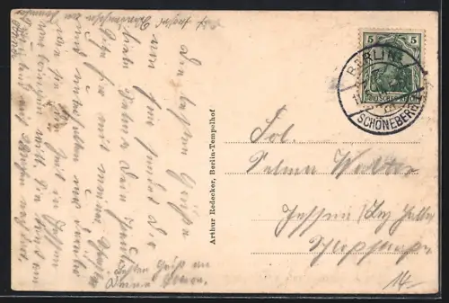 AK Schöneberg, Restaurant Goldener Schlüssel, Inh. Carl Homann in der Kolonnenstr. 8/9