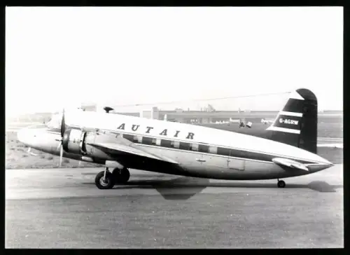 Fotografie Flughafen Berlin-Tempelhof, Flugzeug Vickers Viking Autair G-AGRW