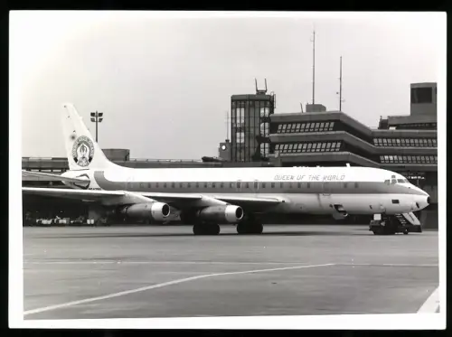 Fotografie Flughafen Berlin-Tegel, Flugzeug Douglas DC-8, Queen of the World N64799