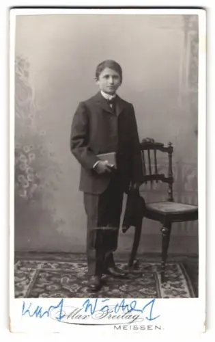 Fotografie Max Freitag, Meissen, Rothe Stufen 3, Kurt Wichert als Jugendlicher