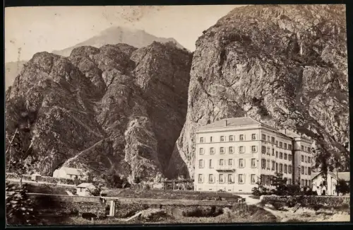 Fotografie unbekannter Fotograf, Ansicht Vernayaz, Grand Hotel des Gorges du Trient